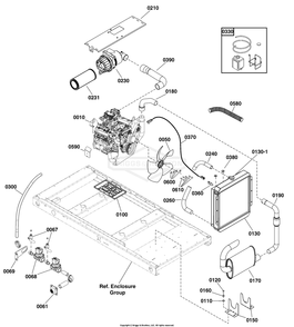 Engine Group Diagram and Parts List for 076158-02  Briggs and Stratton Generator